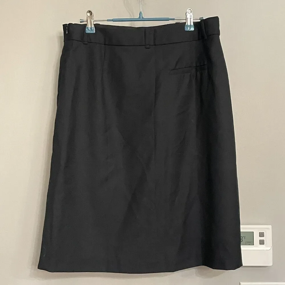 LL Bean Skirt 100% Wool Straight Classic‎ Fit Lined Women’s Sz 10 NWOT